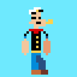 Popeye pixel art
