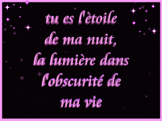 tu es l'étoile de ma nuit