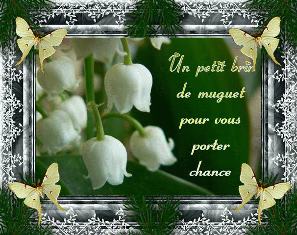 un petit brin de muguet pour vous porter chance