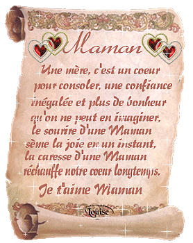 une mère c'est un coeur pour consoler