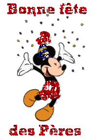 Bonne fête des pères avec Mickey
