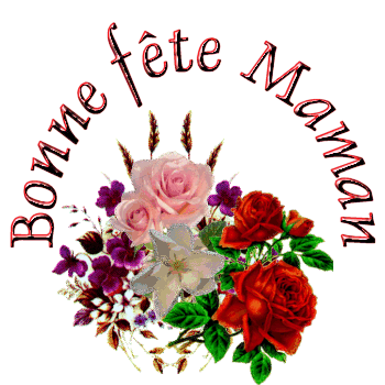 Bonne fête maman scintillant