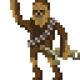 Chewbacca pixel art