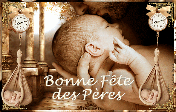 Bonne fête des Pères avec bébé