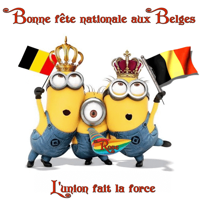 Bonne fête nationale aux Belges avec les Minions