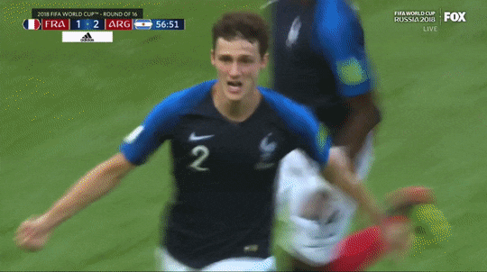 Benjamin Pavard célébration