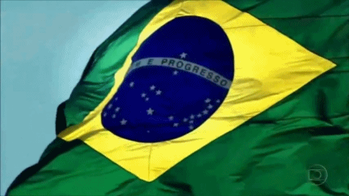 Drapeau Brésil au vent