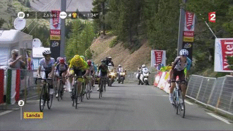 Romain Bardet attaque