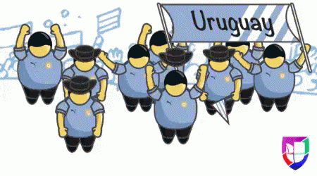 Uruguay supporter dessin