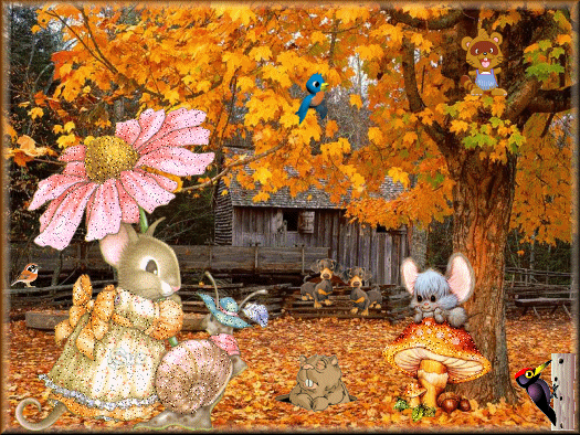 Animaux et automne