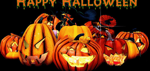 Happy Halloween citrouilles allumées