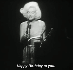 Marilyn Monroe Happy Birthday to you