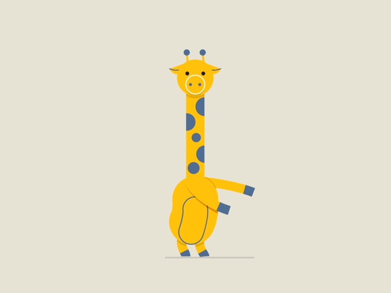 Girafe floss danse