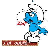 Zut j'ai oublié