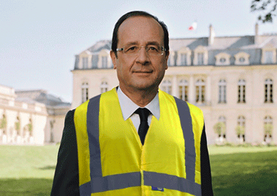 François Hollande gilet jaune