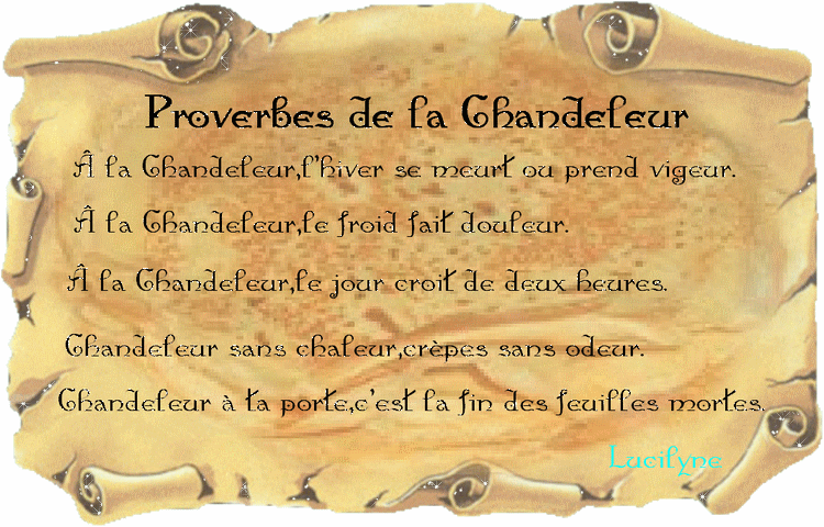 Proverbes de la Chandeleur