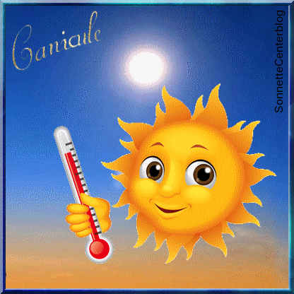 Canicule soleil thermomètre