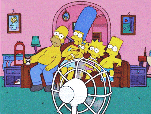 Famille Simpson ventilateur