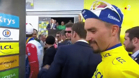 Julian Alaphilippe grimace