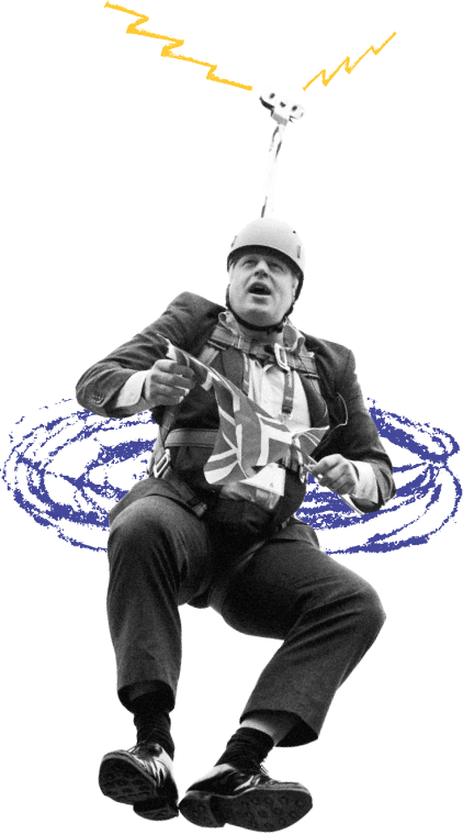 Boris Johnson l'homme volant