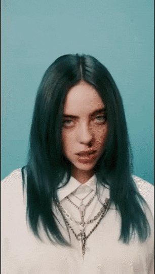 Billie Eilish clin d'oeil