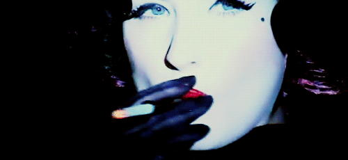 Dita von Teese cigarette