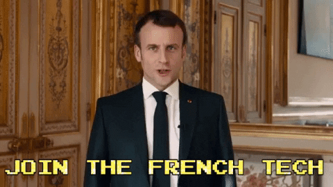 Emmanuel Macron join the french tech