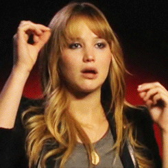 Jennifer Lawrence grimace