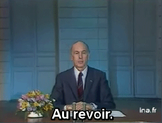 Valéry Giscard d'Estaing au revoir