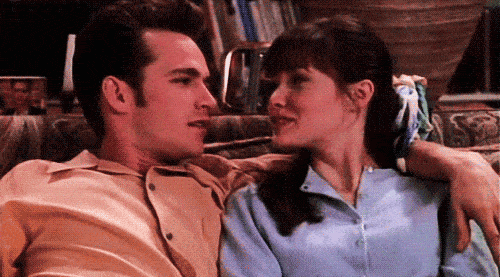 Luke Perry et Shannen Doherty
