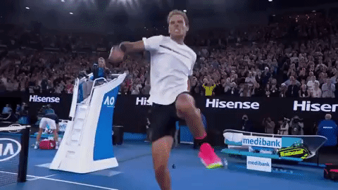 Rafael Nadal célébration